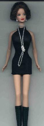 The Classic Black Cocktail Dress with Pearls